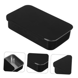 GLEAVI 6pcs Sliding Lid Metal Tin Storage Boxes for Candies Art Supplies Items Multi-Function Organizer Sleek