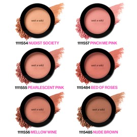 wet n wild Color Icon Blush, Effortless Glow & Seamless Blend infused with Luxuriously Smooth Jojoba Oil, Sheer Finish with a Matte Natural Glow, Cruelty-Free & Vegan - Naked Brown