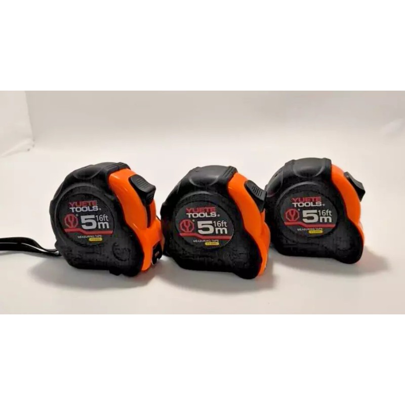 TapeMeasure YUETE TOOLS TAPE MEASURE 16FT 5M set of 3