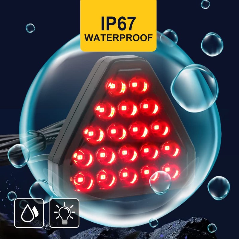Car LED Rear Light Triangle High Position Third Brake Light