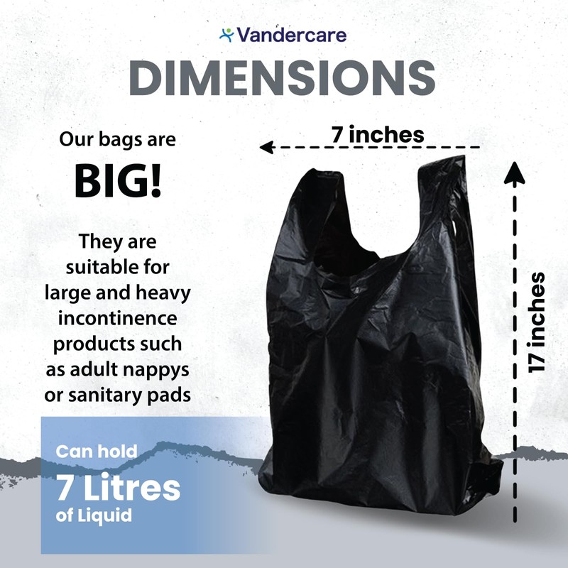 Adult Nappy Bags | 200 Pack | Sanitary Disposable Sacks