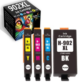 Colorprint Compatible 902XL Ink Cartridge Replacement for HP 902 XL Work with OfficeJet Pro 6960 6970 6974 6975 6976 6958 6950 6951 6954 6956 6963 Printer 4-Pack (Black, Cyan, Magenta, Yellow)
