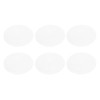6PCS Round Placemat Woven White Table Mat Heat Insulation Easy