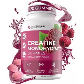 Creatine Monohydrate Gummies Complex 1000mg for Men & Women - 120 Gummies