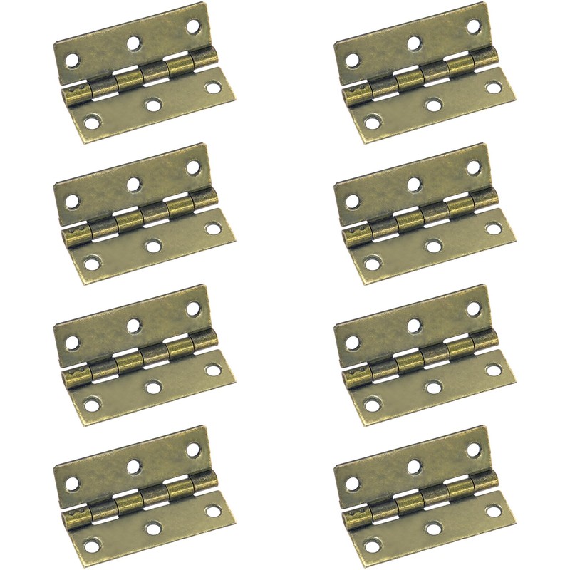 8 PCS 2.5-inch Door Hinges, Bearing Hinges for Small Furniture