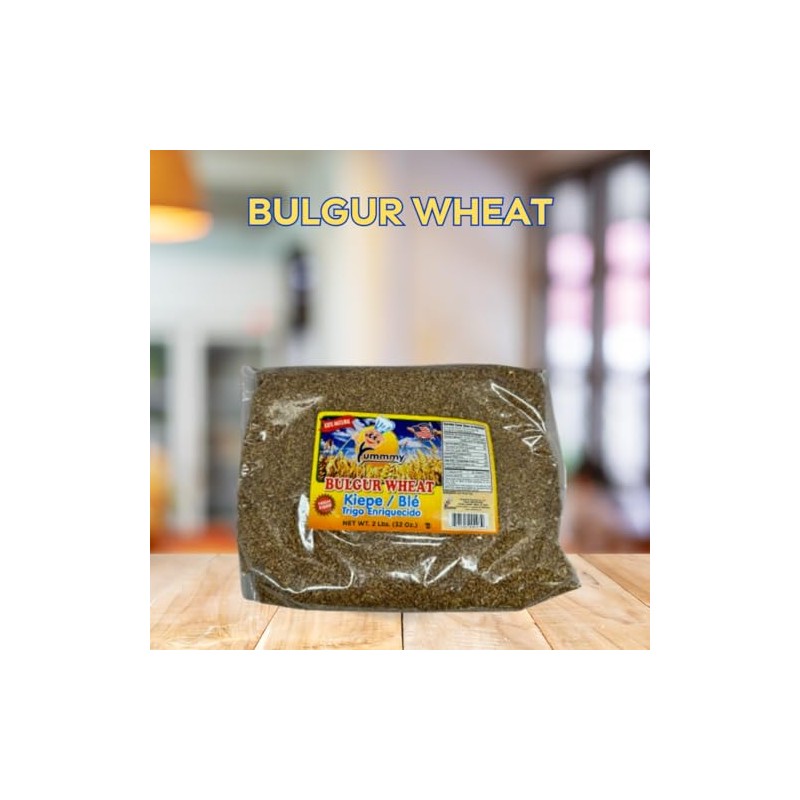 Yummmy Bulgur Cracked Wheat, Trigo Bulgur, 2 Lbs (32 Oz),