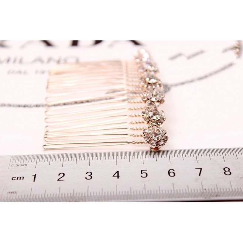 Letshopping® High-grade Alloy Diamond Tiara Comb Hair Accessories Hair Fork(2pc)