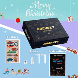 OBENSKY Kids Inline Skates, Adjustable Roller Skates Blades Flashing Inline Skates for Kids Ages 4-12, All Wheels Light Up, Inlineskate for Indoor & Outdoor Beginners, Roller Skates for Girls and Boys