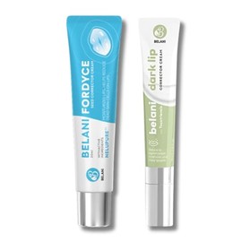 Belani Fordyce & Dark Lip Cream Combo - Cuidado diario de labios para ayudar a reducir las manchas de Fordyce, hidratar los labios secos y mejorar la 