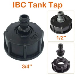 GWEI S60 x 6 IBC Nipple Plug, 3/4 Inch, Outlet Diameter 60 mm, for IBC 1000 Litre Tank