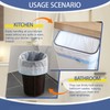 240 Count 2 Gallon Trash Bags Drawstring - Thick Small