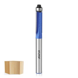 Flush Trim Router Bit 1/4 Inch Shank, Straight Flush Trim Router Bit for Woodworking, 1/4" Diameter
