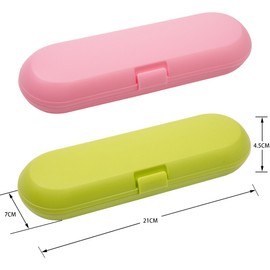 Plastic Electric Toothbrush Travel Case for Oral-B Pro Series, 2 packs (Green&Pink) …