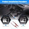HIRUFAIT Gear Shift Button Frame Trim for Honda Pilot 2016-2022/