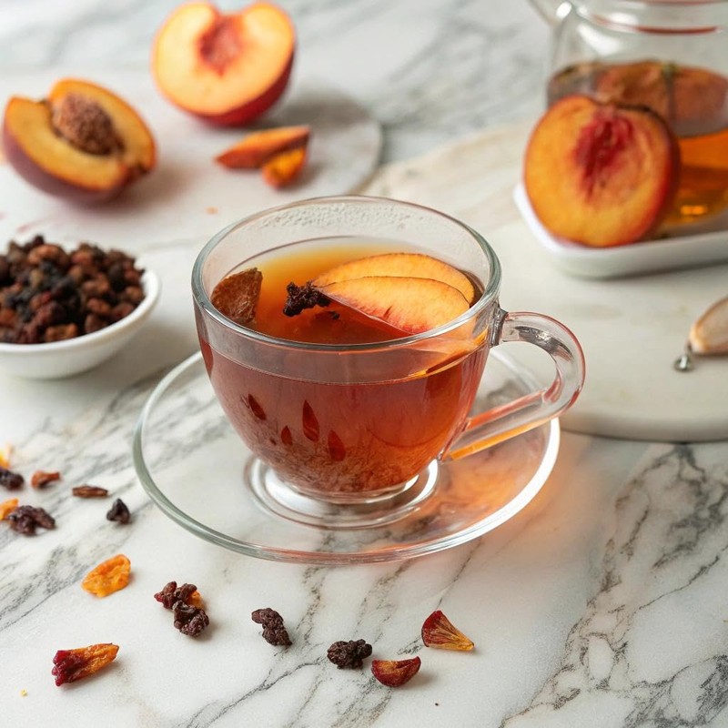 OSULLOC Peach Papaya Black Tea | Sweet Fruit Tea |
