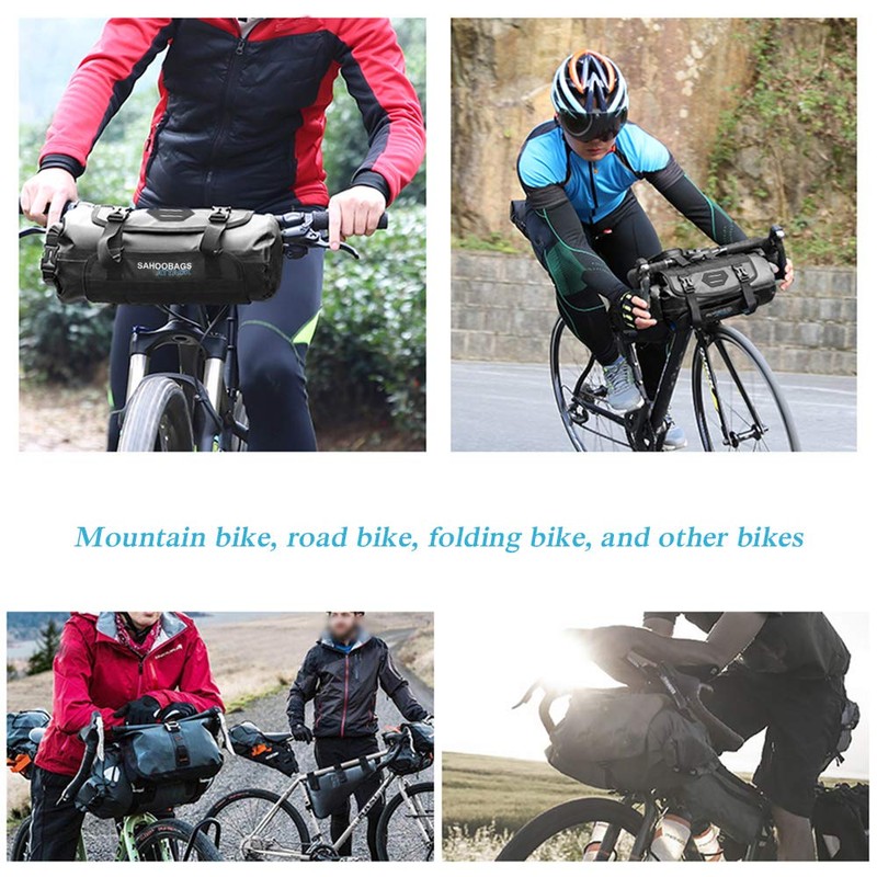 Lixada Waterproof Front Bicycle Bag, Bike Front Frame Handlebar Pannier