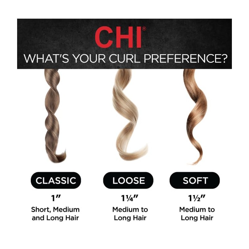 CHI Spin N Curl, Curling Iron For Healthy & Shiny