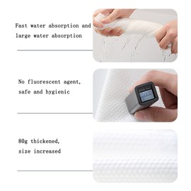 6 Pack Disposable Bath Towel Shower Bath Body Large Towel for Hiking, Camping, Backpacking, Cycling Road Trips 27.5 * 53.15 Inches