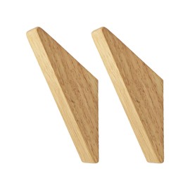 pson 4Pack Wooden Wall Hooks, Minimalist Natural Wood Coat Hooks, Wall Mounted Decorative Hangers for Hats, Bags, Towels, Clothes(Large Size)