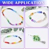 Tibapla 500 Pcs Faceted Glass Beads, 4mm Crystal Glass Beads,