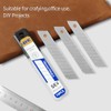 30Pcs 18mm Utility Knife Replacement Snap off Blades 60 Degree，Blades