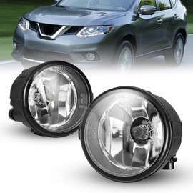 AUTOWIKI Fog Lights for 09-14 Nissan Cube/Murano, 11-13 Rogue, 11-14 Juke/Quest, 06-15 Infiniti FX35/FX37/QX70 2PCS With Clear Lens