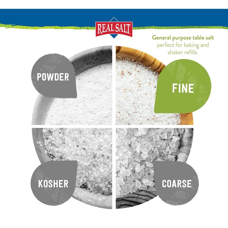 Redmond Real Sea Salt - Natural Unrefined Organic Gluten Free