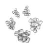 QWORK Pack of 50 Silver Metal Roller Buckle, Belt Hardware