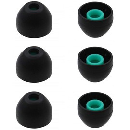 JNSA Hybrid Silicone Earbuds Ear Buds Ear Tips Ear Caps for Sony XBA, MDR and DR Series in-Ear Earphone Headsets 3 Pairs, Hybrid Eartips for Sony, 3 Pairs, Medium Size
