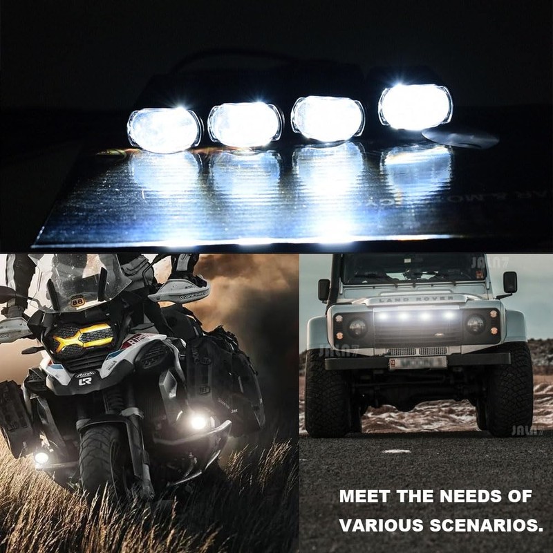 JALN7 LED Light Pods Spotlights Off road MOTO 80W lamp