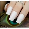 Unbranded Light Cream Matte Square Medium Press on Nails