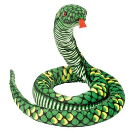 FakeFace Lebensechte Python Plüschtiere - Realistische Schlange Stofftier, Große Plüschschlange als Streich Requisiten und Einschlafhilfe für Kinder und Erwachsene 280cm