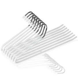 Pants Hangers, Organization Storage Advisor, Set of 8, No Falling, Slack Hangers, Washable, No Traces, Space Saving, Simple, Sturdy