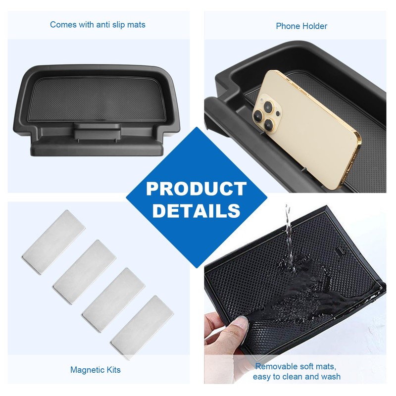 CDEFG Dashboard Storage Tray for 2023-2025 Honda Pilot 9-Inch Screen