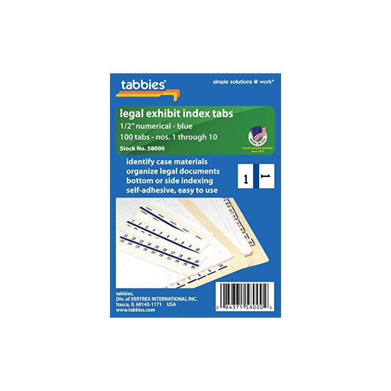 Tabbies Index Divider Index Diveder (58000) - White