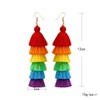 Rainbow Earrings for Women Men Pride Accessories Colorful Earrings (Rainbow