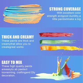 ROFPM Glass Painting Kit with Stained Glass Effect, Includes Gold, Silver Outline Pens + Glossy Topcoat for Windows, Acrylic, Plastic, Metal, Ceramic