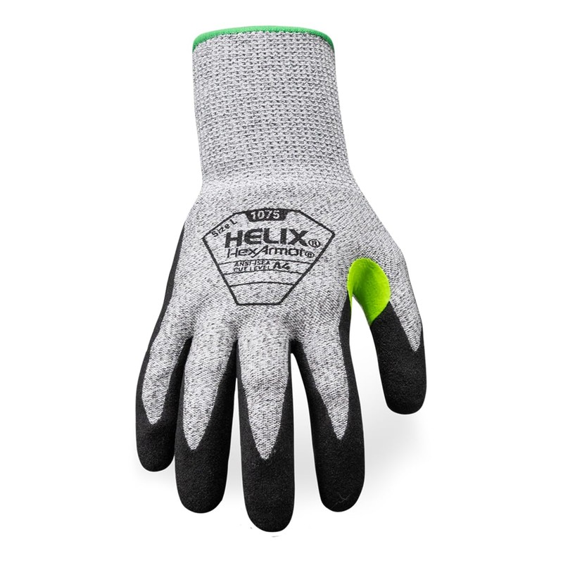 HexArmor General Purpose Safety Gloves | Sandy Nitrile Palm Coating