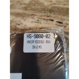 Don-Jo HS-9080-02 DON-JO SIGN, Handicap Accessible Brown With Braille 6x9