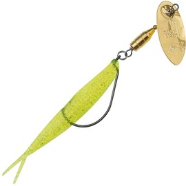 Panther Martin PMWRG_9WR_CSF Weed Runner Saltwater/Freshwater Spinner Fishing Lure - Gold Chartreuse Silver Flake - 9WR (3/8 oz)