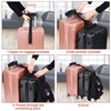 Bytebliss 4 Pack Luggage Straps Set,Suitcase, TSA Approved Travel Accessories