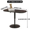 BxuxJar Adjustable Height Couch Side Table, 23.5"-31.5" Height Laptop Table