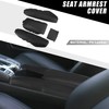 A ABSOPRO Black Faux Leather Armrest Protector Cover Pad Replacement