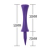ECADDIE Purple 59mm Plastic Castle Golf Tees (100 Pack)
