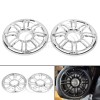 Unbranded Chrome 3D Rear Speaker Grill Covers Fit For Harley
