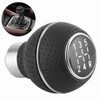 5 Speed Gear Shift Knob Stick Aluminium Alloy and Leather