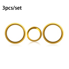 MACHSWON Car AC Climate Control Knob Outer Ring Covers Accessories Interior Air Condition Switch Volume Trim (Gold) for Subaru Crosstrek 2018-2023 / Impreza 2017-2023 / Forester 2019-2023