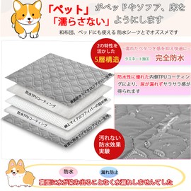 BOOMAGU Waterproof Sheet Pet Waterproof Sheet Reusable Waterproof Cover Bed Double-sided Waterproof Cover Bed Washable Bedwetting Sheet Urinary Incontinence Pet Poor Protection for Babies, Elderly,