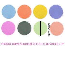 16 PCS Organic Bamboo Nursing Pads Reusable Washable Soft Absorbent Nursing Pads with 3 Layers Protection, Extra Leak Proof Nursing Essentials for Maternity Breast Feeding (Super Comfy, Large 12CM)