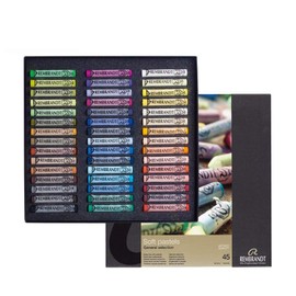 Rembrandt Soft Pastel Traditional Box Set, 45-Piece Full Sticks, General Selection